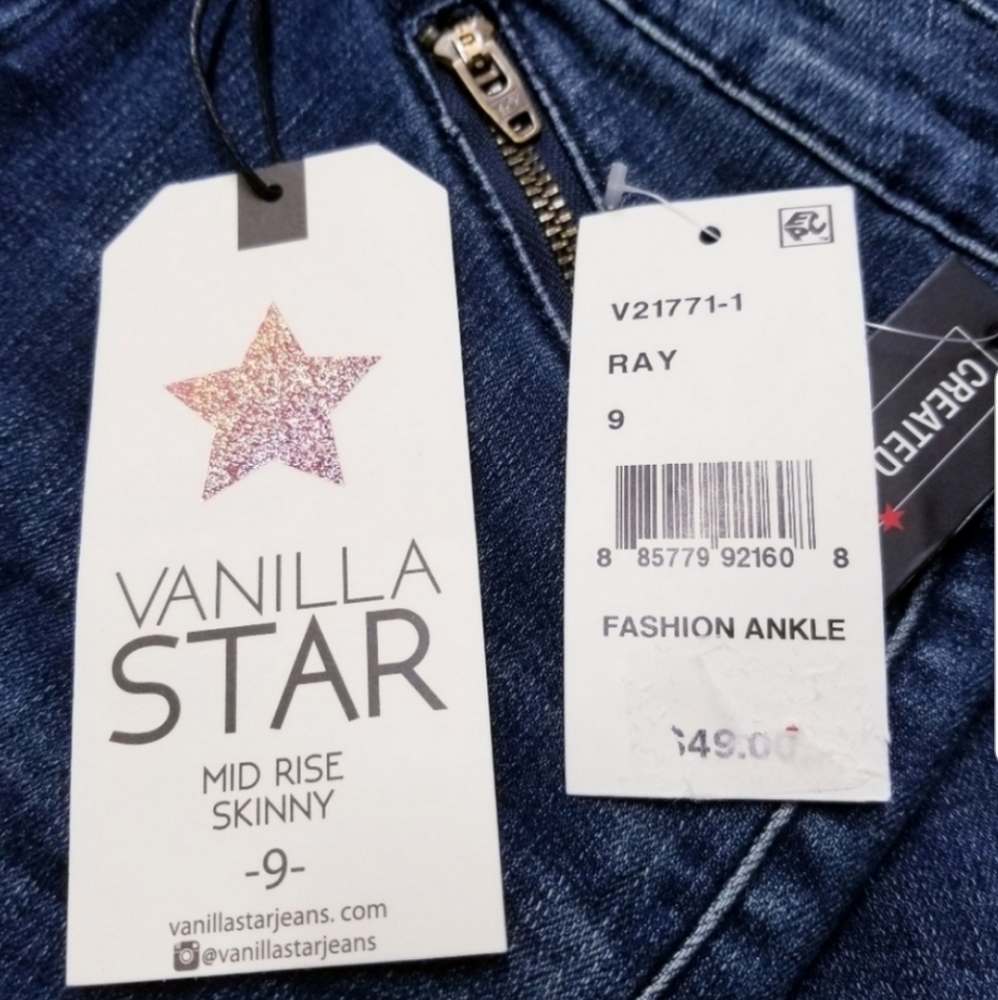 SOLD [HP] Ray Ankle Mid Rise Zippers Skinny Jeans - Picture 6 of 7
